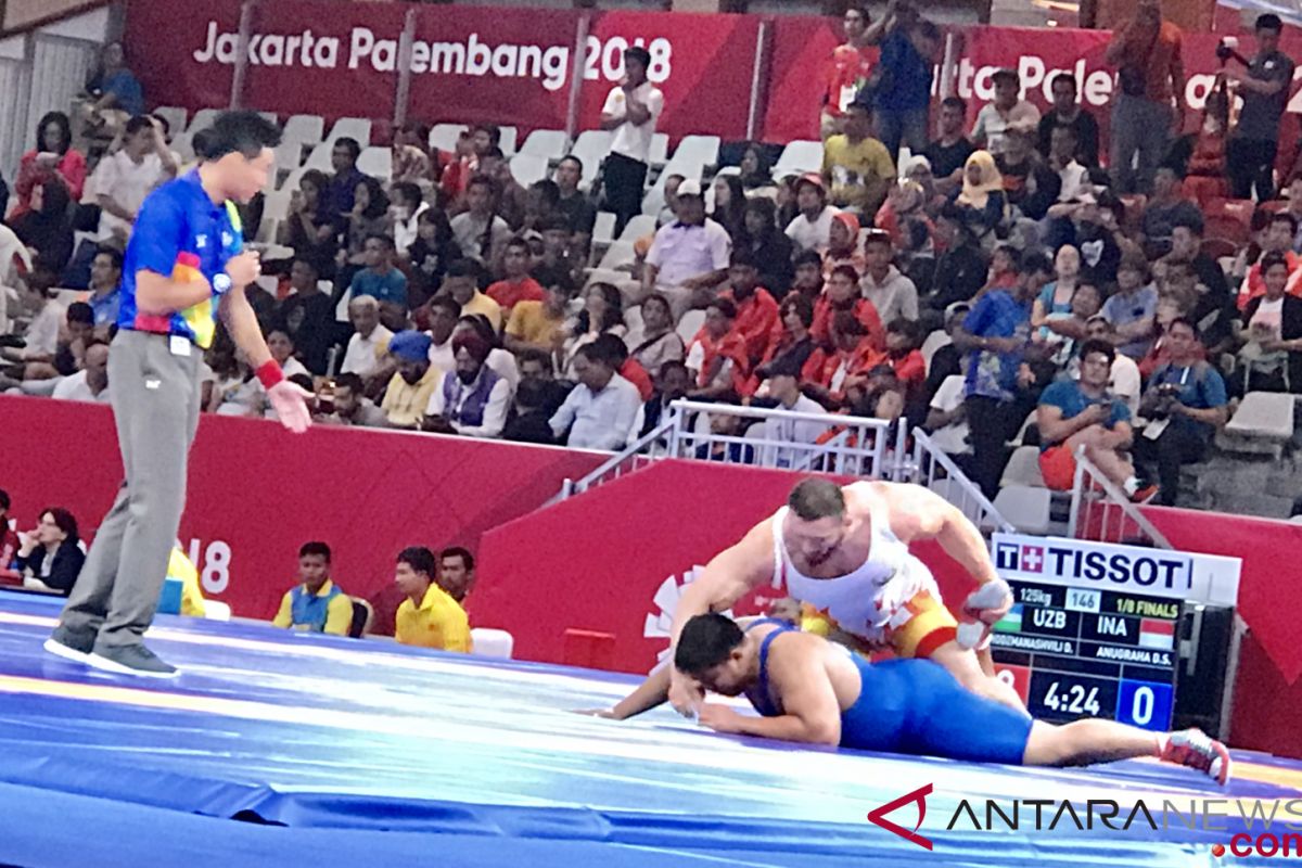 Dimas Septo raih emas gulat gaya bebas 125kg PON Papua