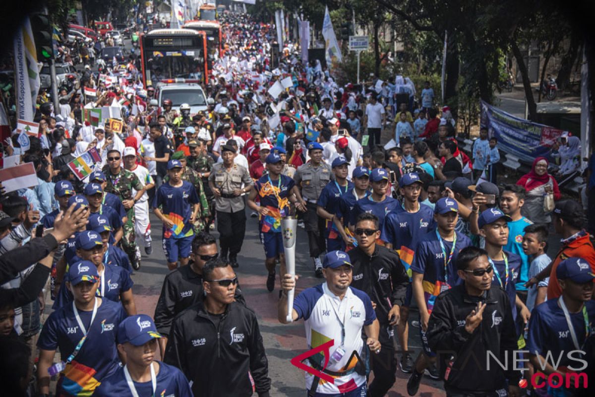 Dishub atur lalu lintas kirab obor di Jakarta Utara