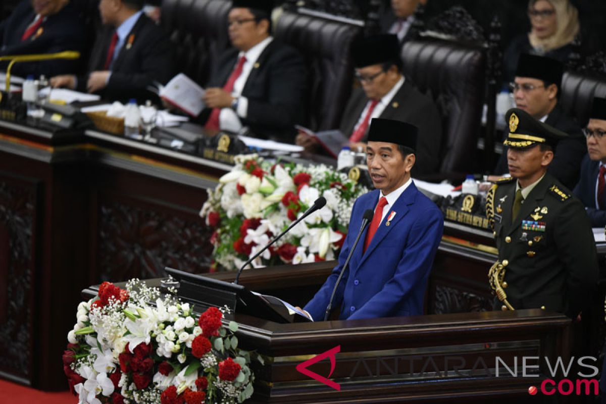 Pidato lengkap Presiden Joko Widodo pada Sidang Tahunan MPR 2018