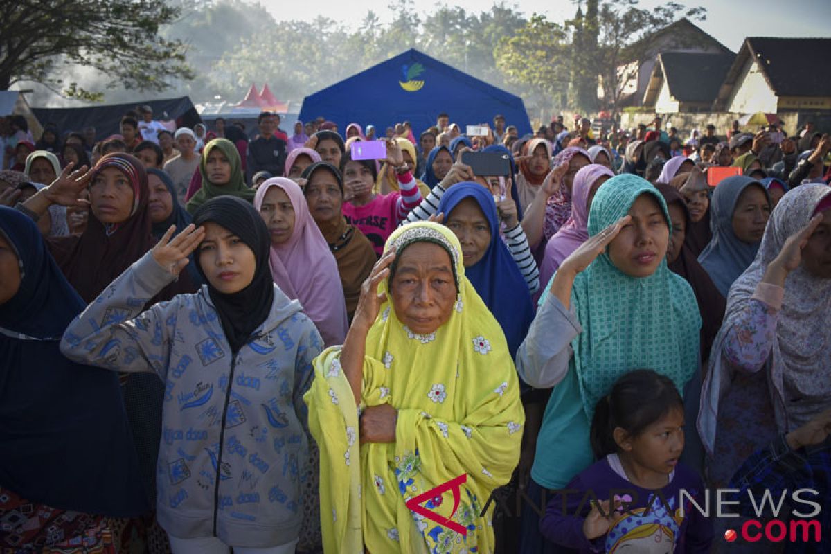 Aksi peduli Lombok di HUT RI di Moskow