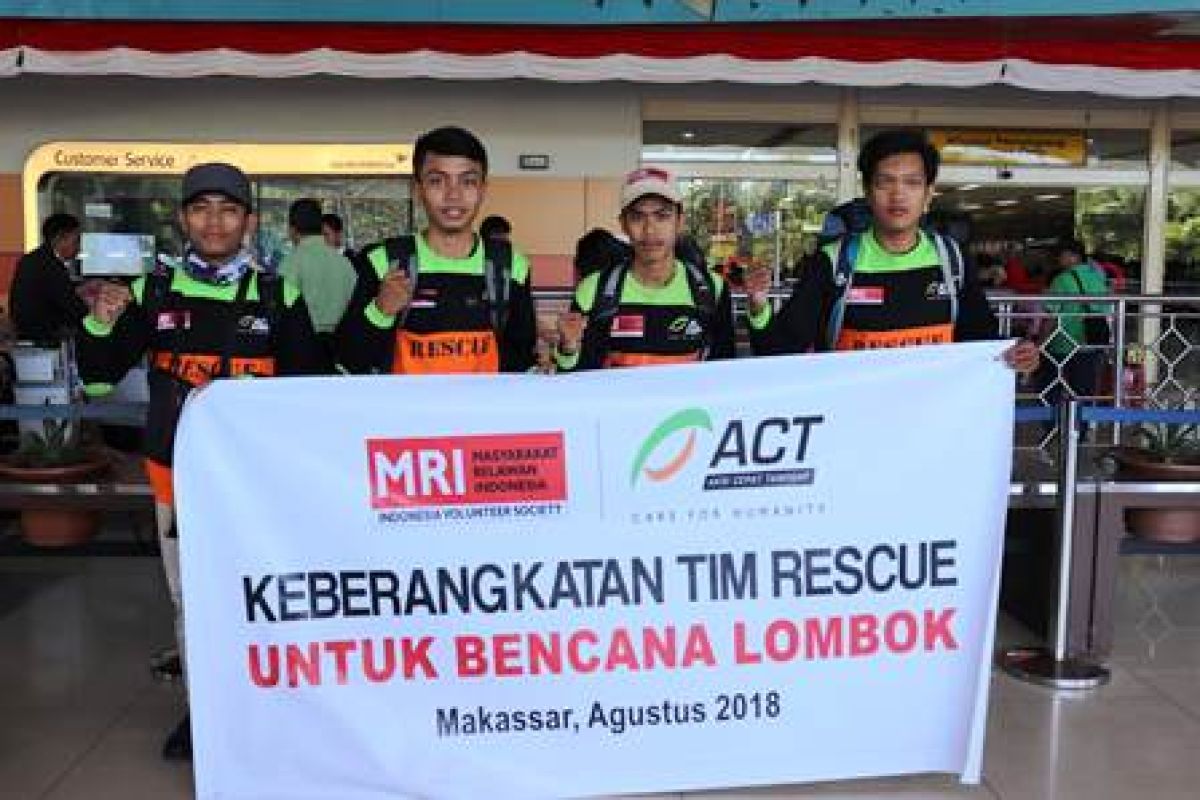 ACT Sulsel terjunkan tim relawan ke Lombok