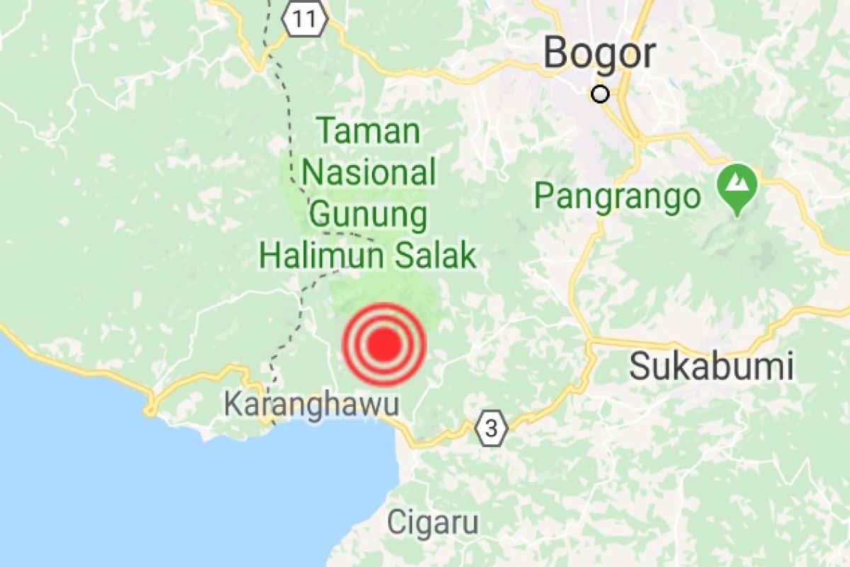 Belum ada laporan kerusakan akibat gempa Sukabumi