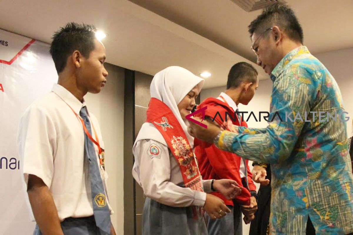 BUMN Hadir - Askrindo lepas peserta SMN Kalteng ke Yogyakarta