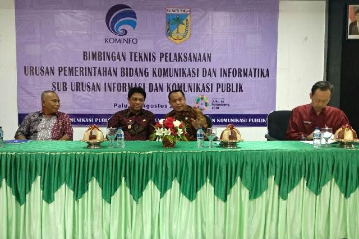 Bimtek regional di Palu untuk tingkatkan sinergitas kebijakan Kemenkominfo