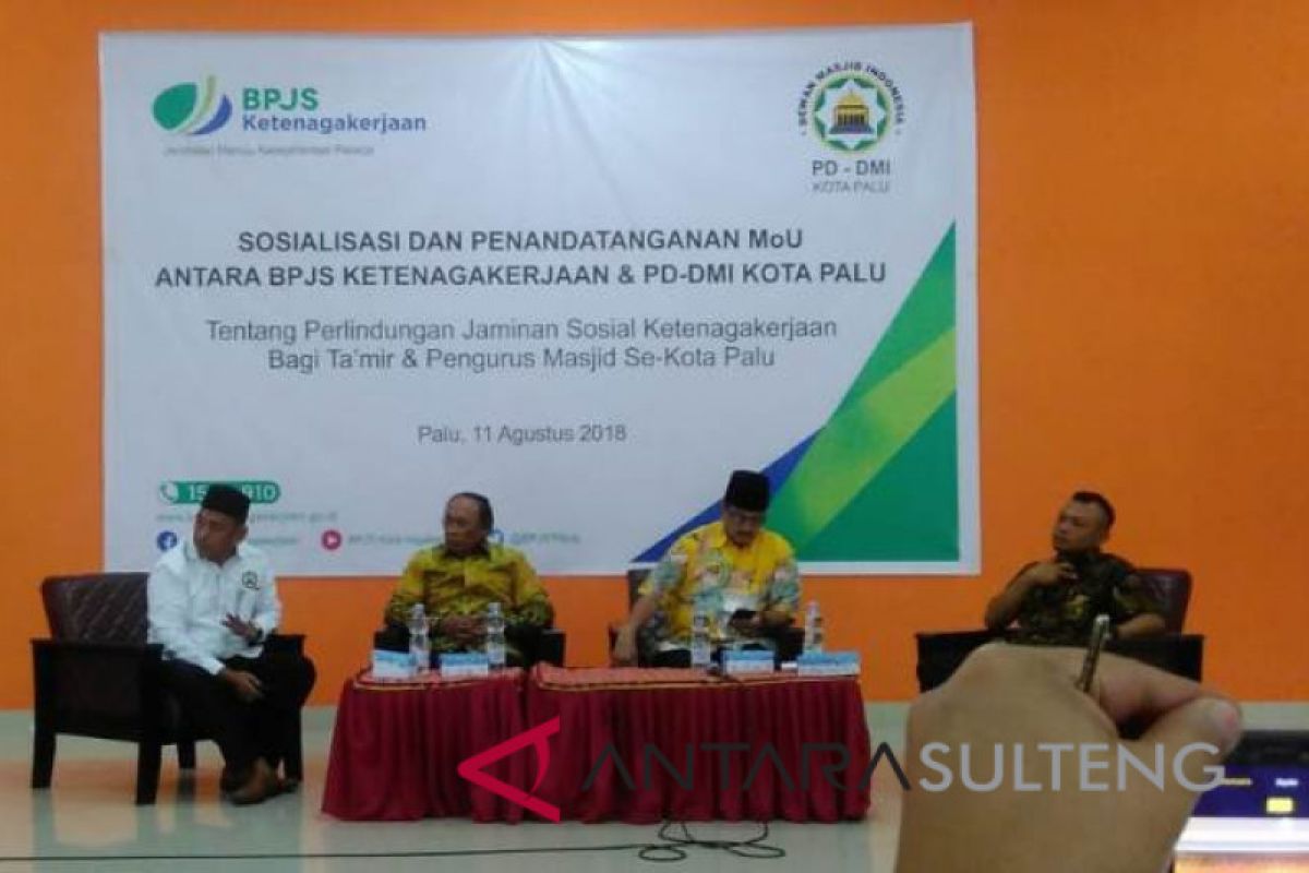 BPJS Ketenagakerjaan Palu sosialisasi program kepada takmir dan pengurus masjid