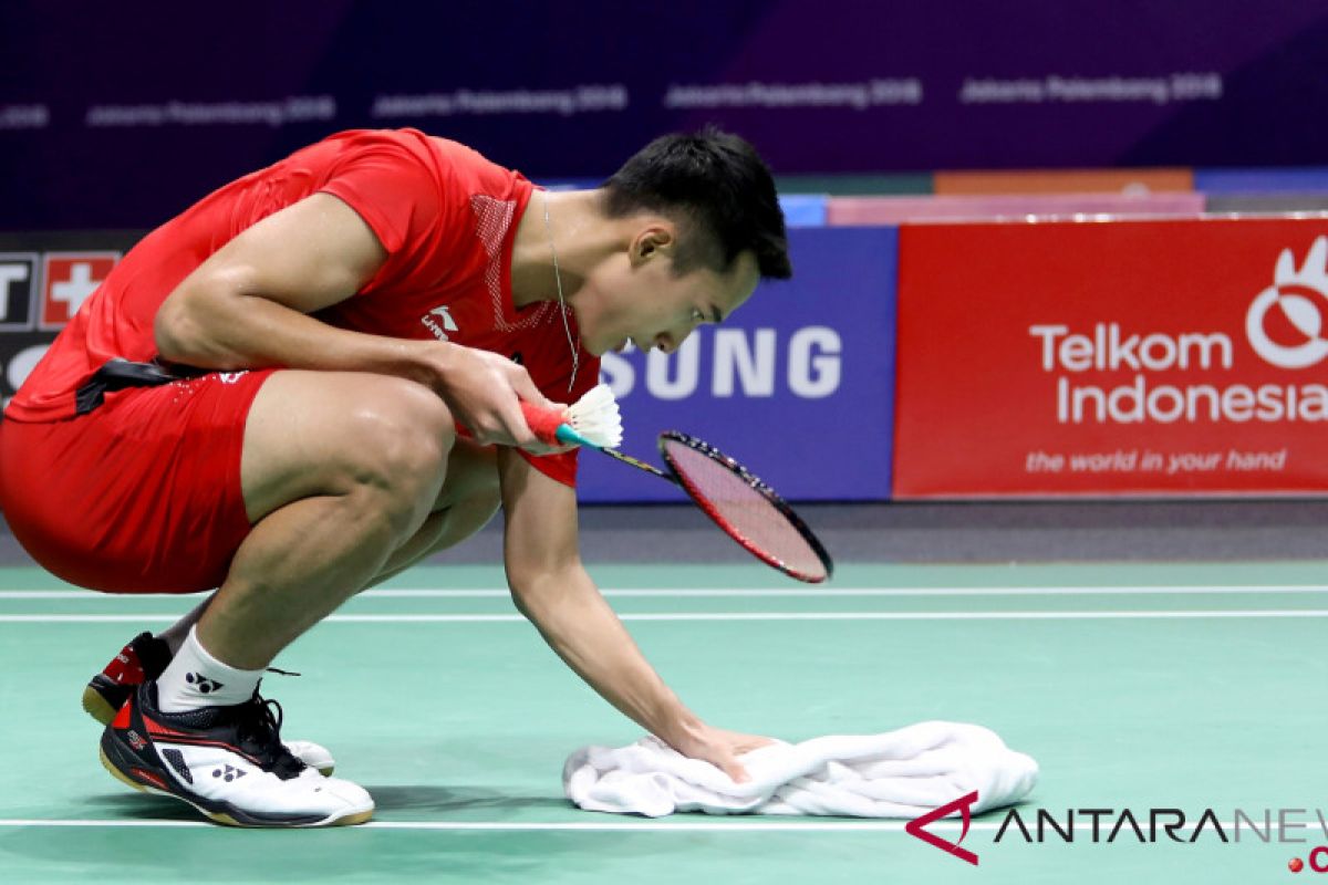 Jonatan Christie langsung tersungkur di Jepang Terbuka