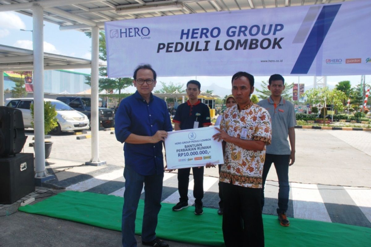 Hero Group peduli korban gempa Lombok