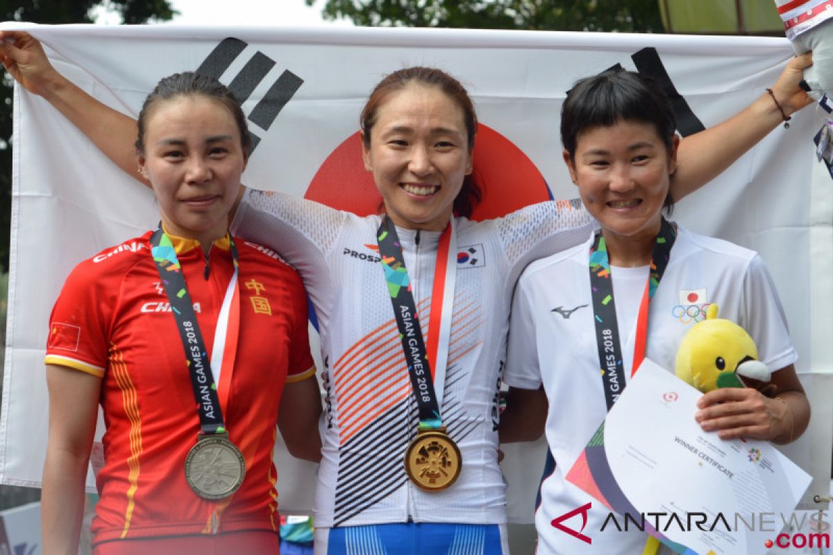 Asian Games (cycling) - Korea clinches gold in women`s individual road race