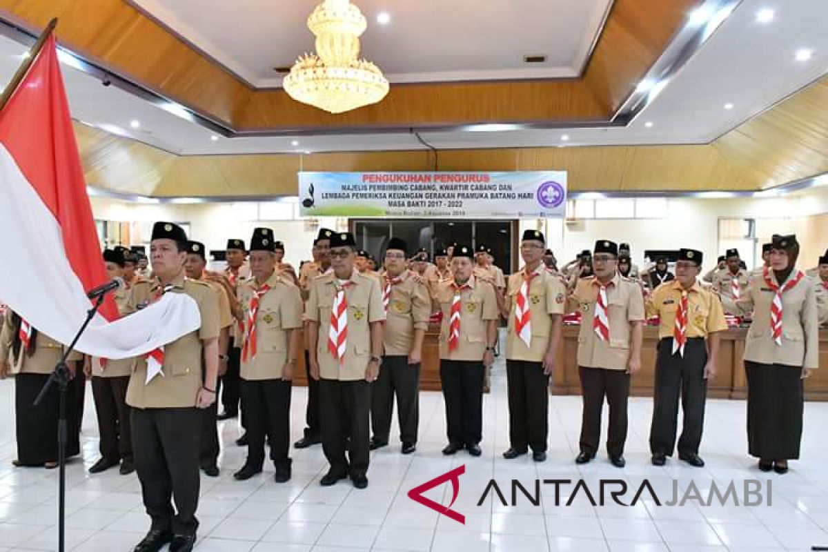 Pemkab minta program kerja pramuka selaras dengan RPJMD.