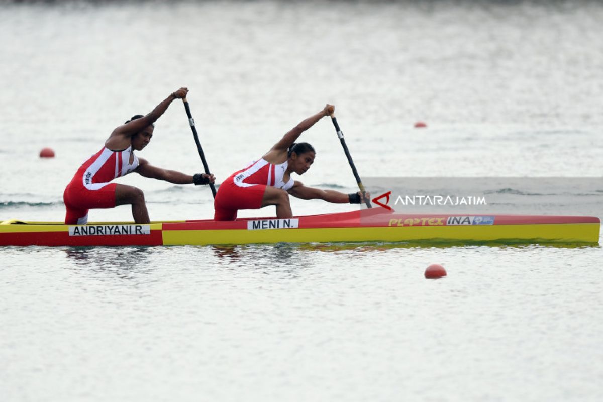 Asian Games - Indonesia Raih Perunggu Kano 500M Ganda Putri