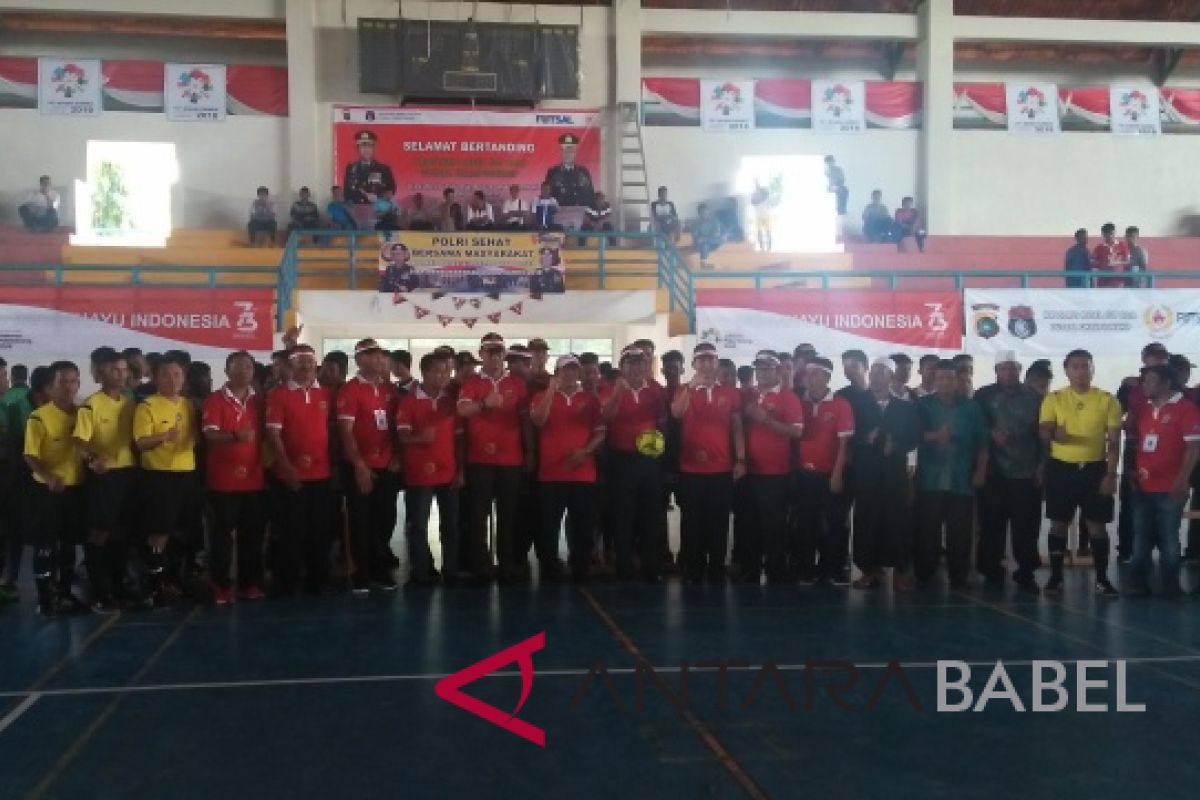 Polres Bangka Selatan gelar Kejuaraan Futsal Kapolres Cup 2018