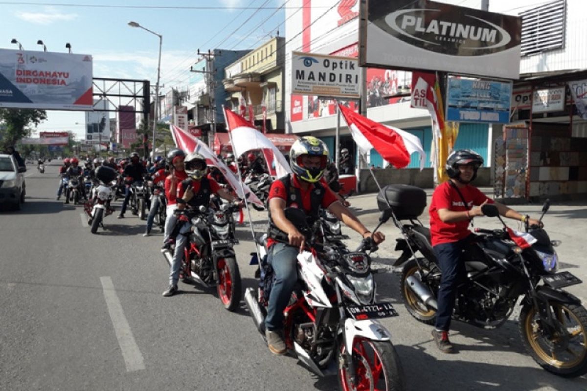 Komunitas motor Honda Palu kobarkan semangat kemerdekaan lewat Convoy Merdeka