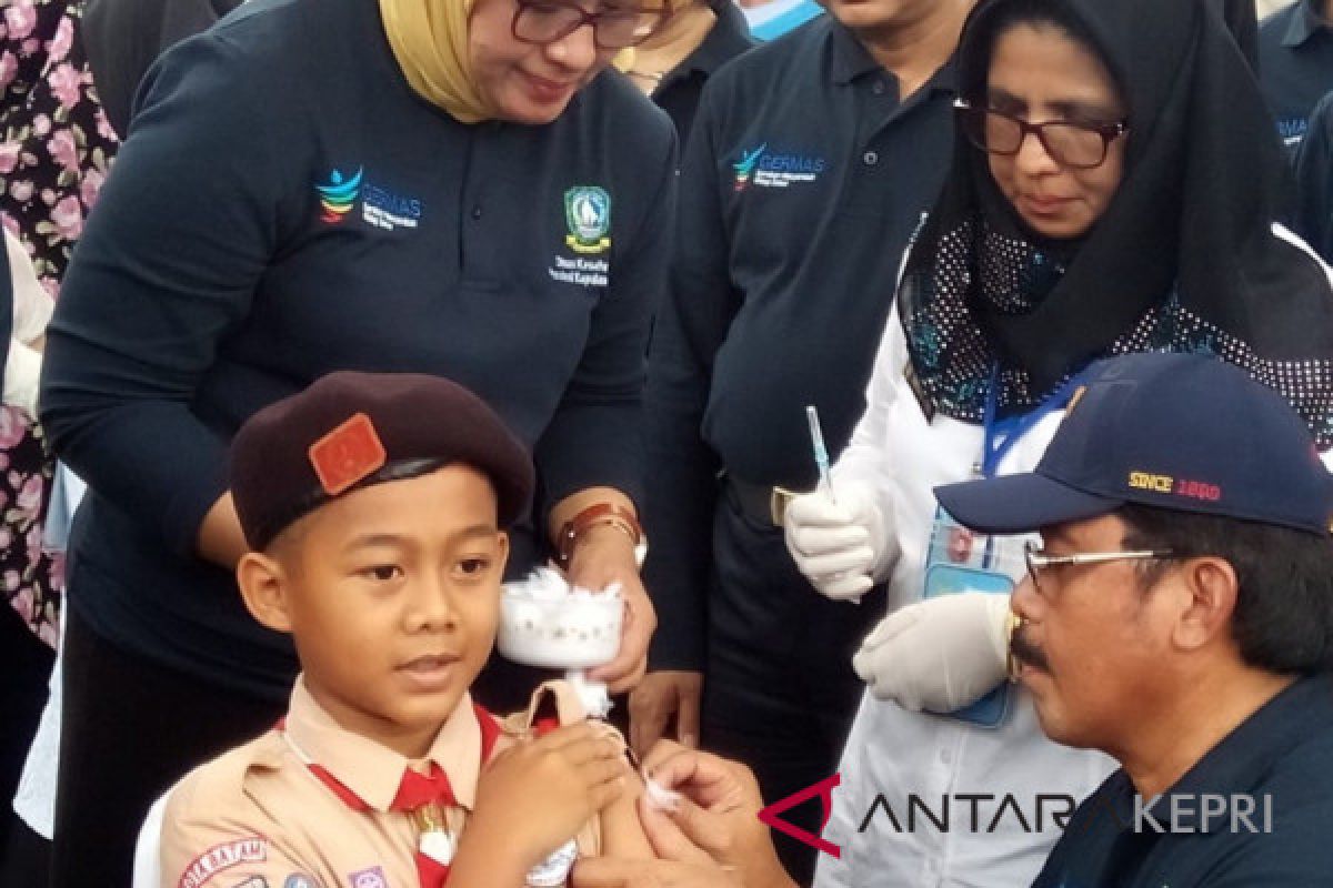 Pemberian vaksin MR di Tanjungpinang 40,99 persen