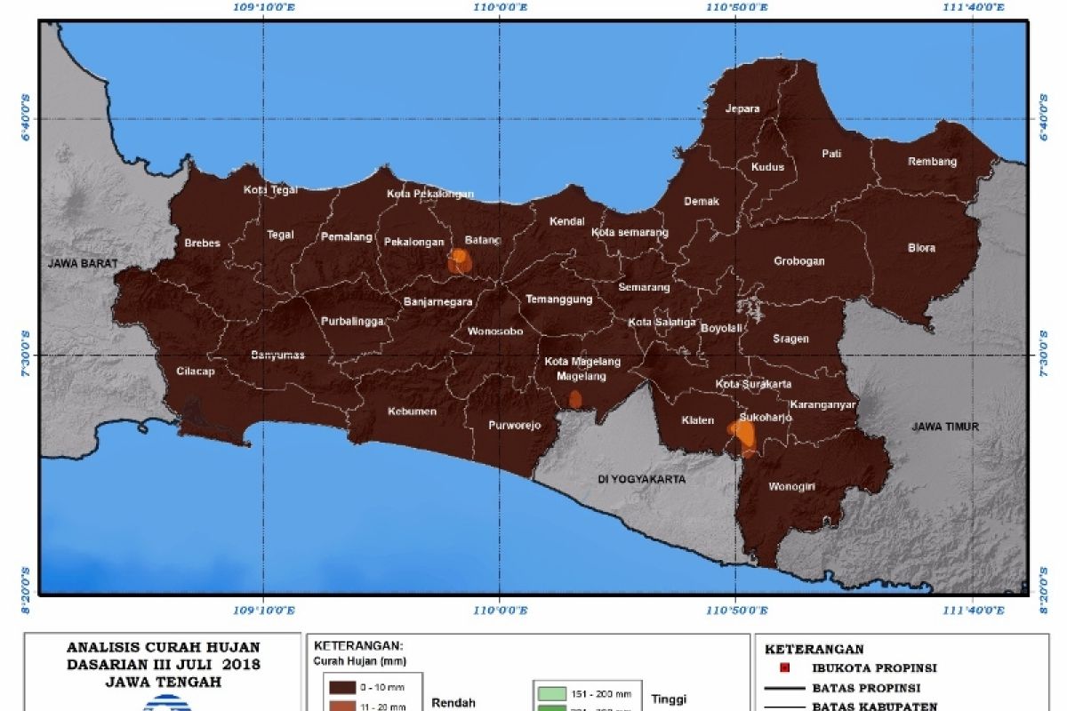 BMKG: 18 daerah masuk kategori kekeringan ekstrem