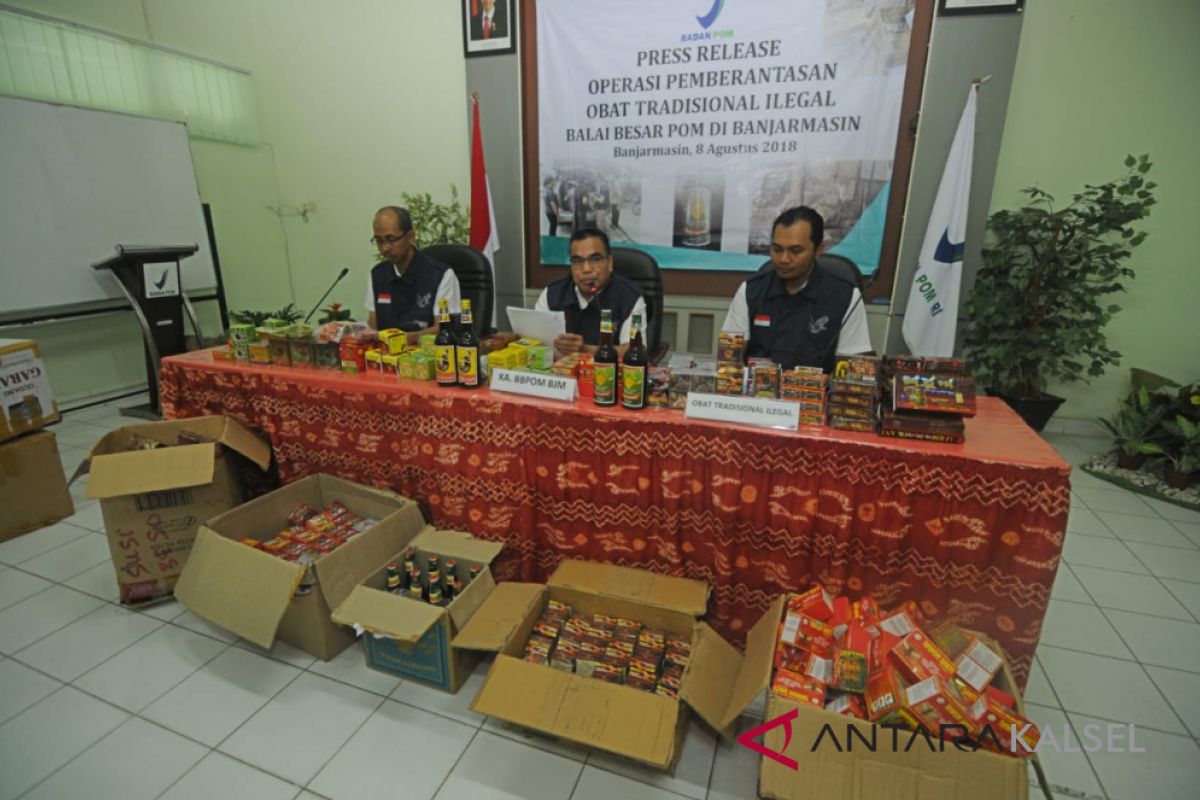 BPOM dismantles illegal traditional medicines warehouse in Tanah Bumbu