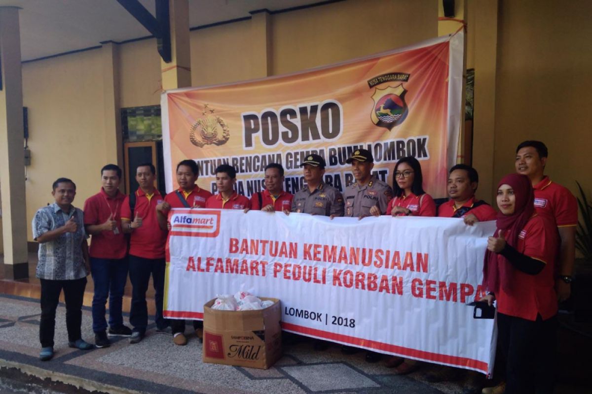 Alfamart-Polda NTB kembali distribusikan 1.000 paket bantuan korban gempa