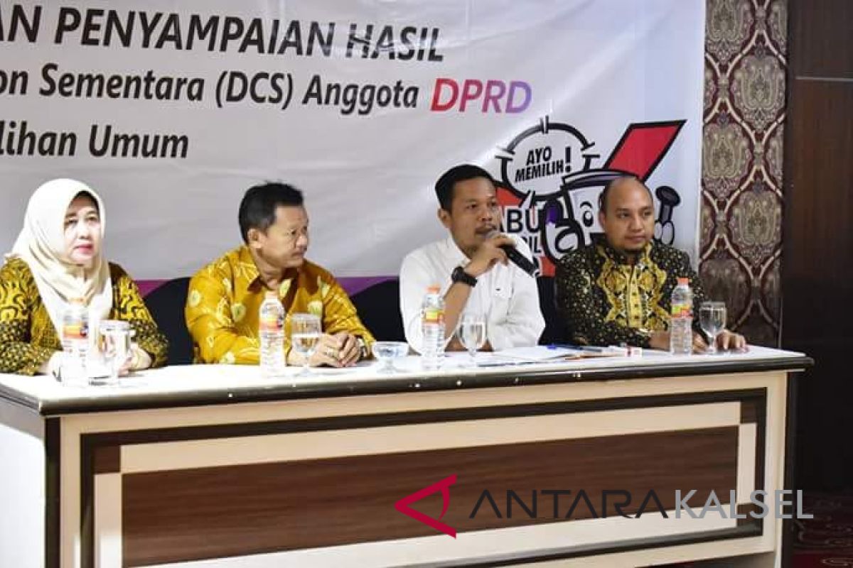 KPU Banjarbaru  tetapkan 375 bacaleg masuk DCS