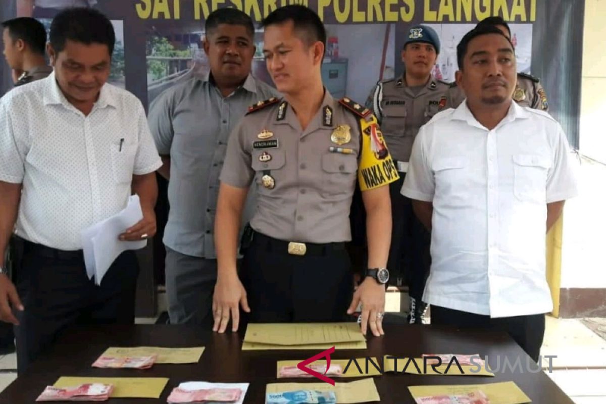 Polisi Langkat masih terus memeriksa tersangka OTT