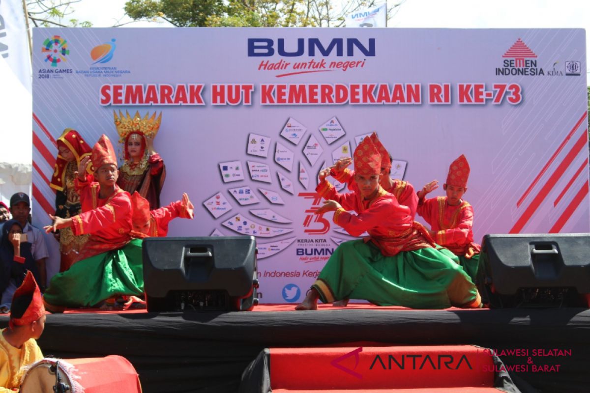 BUMN Hadir- Peserta SMN Sumbar unjuk kebolehan di Jeneponto