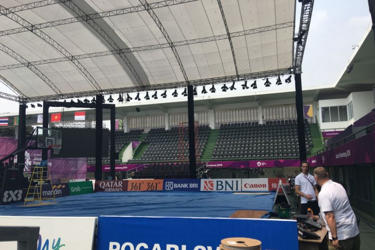 Asian Games - Panitia basket 3x3 kebut kesiapan arena