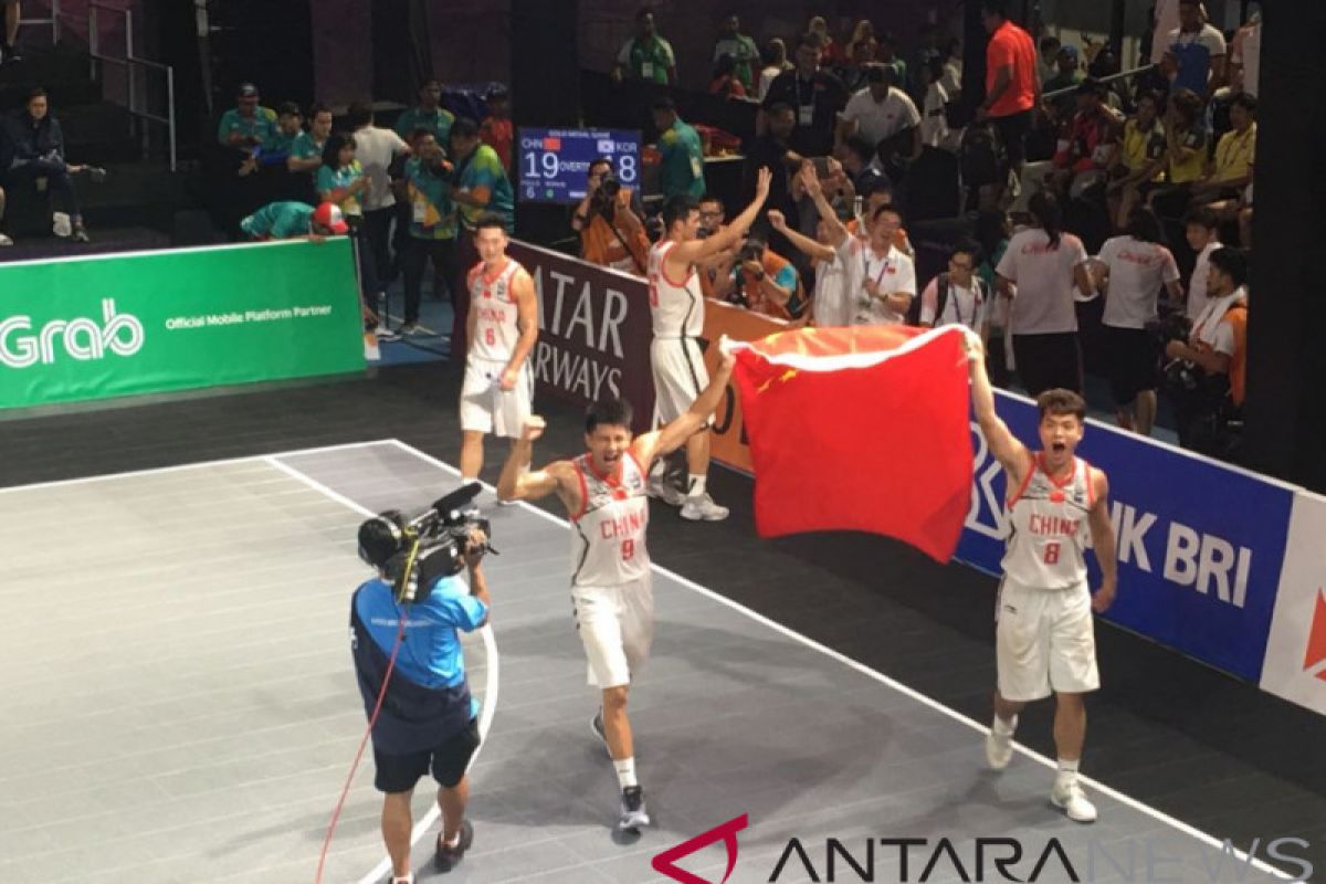 China borong dua medali emas basket 3x3 Asian Games