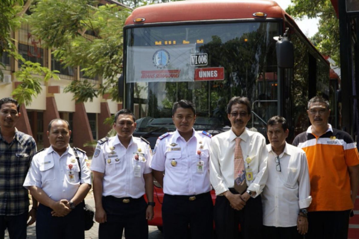 Pemberangkatan Trans Semarang Koridor VI pindah ke Unnes