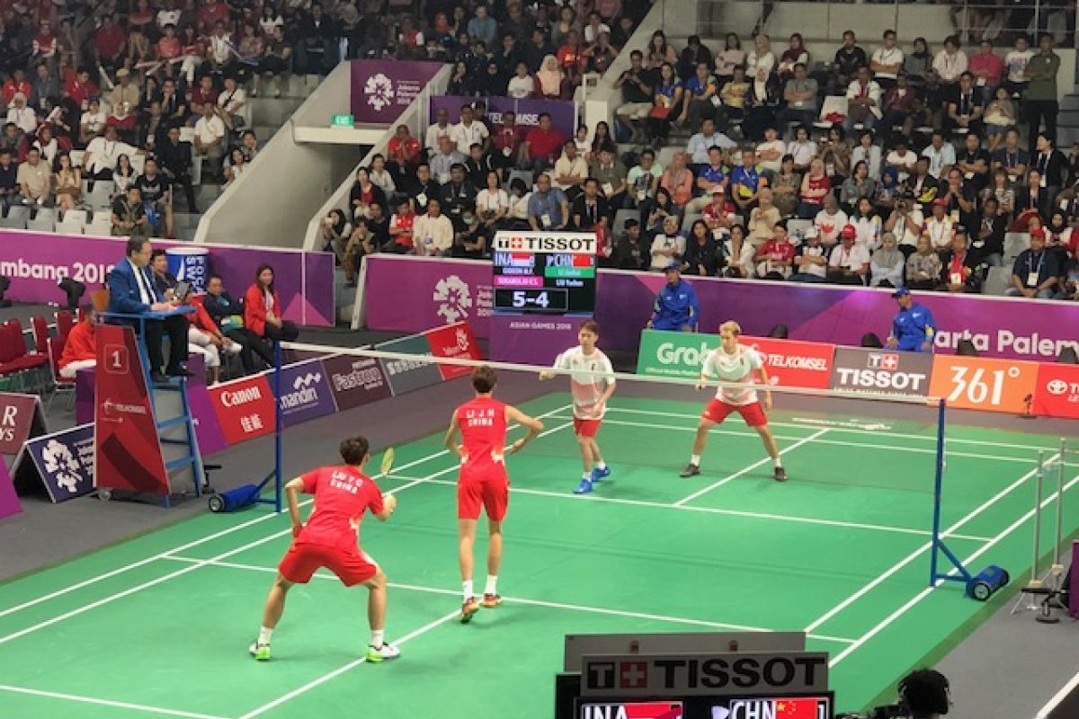 Marcus/Kevin bawa Indonesia sementara imbang lawan China