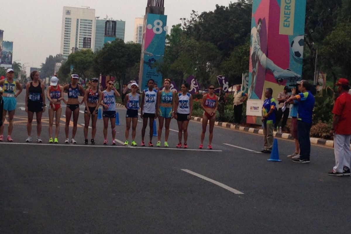 Asian Games (athletics) - two Chinese athletes break record in women`s 20 km walk