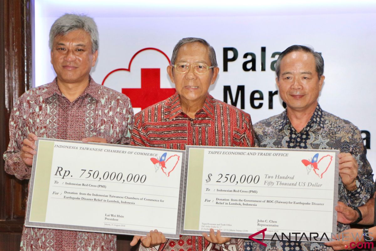 Taiwan donates US$310 thousand for Lombok earthquake victims