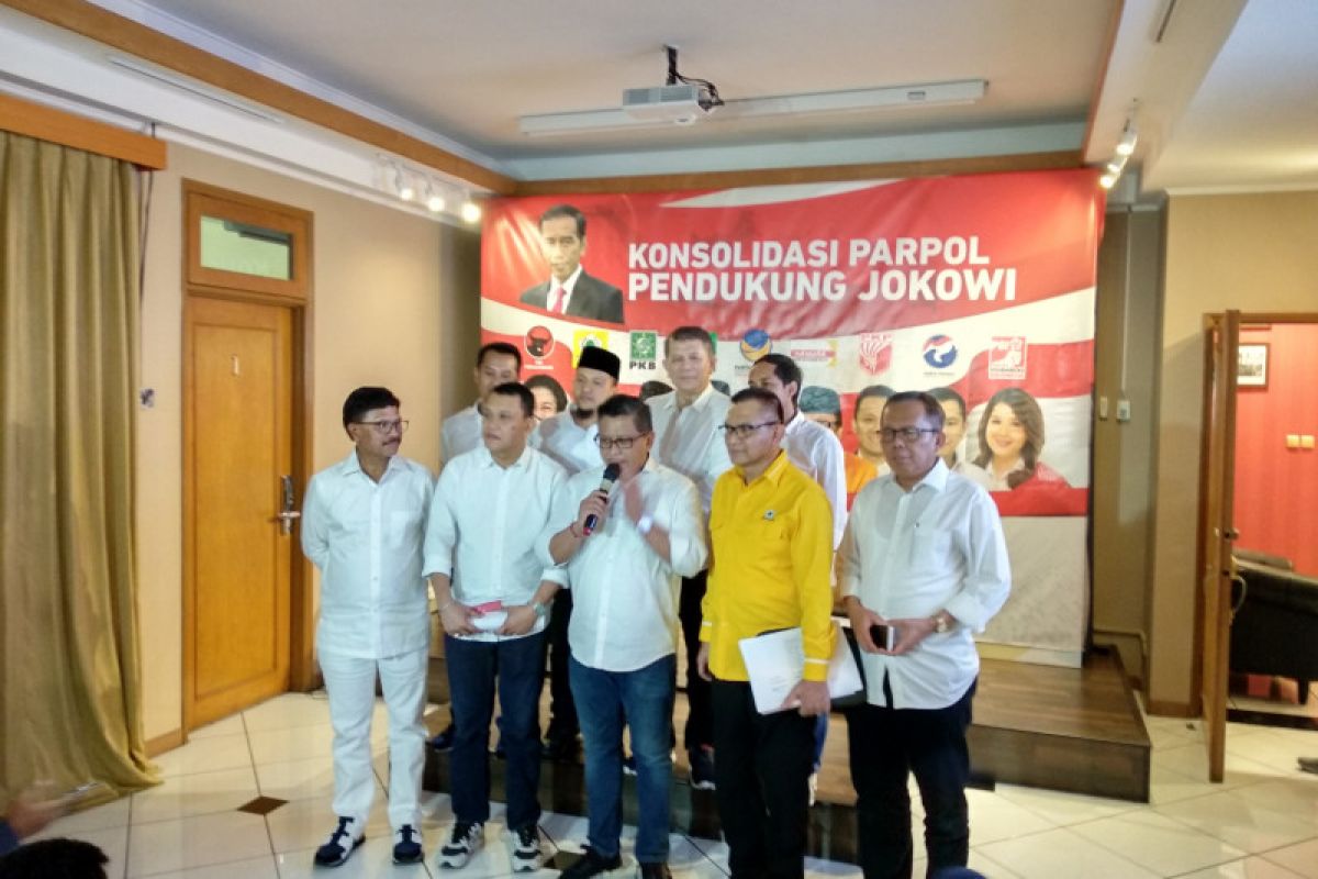 Jokowi-Amin campaign team, volunteers discuss synergy