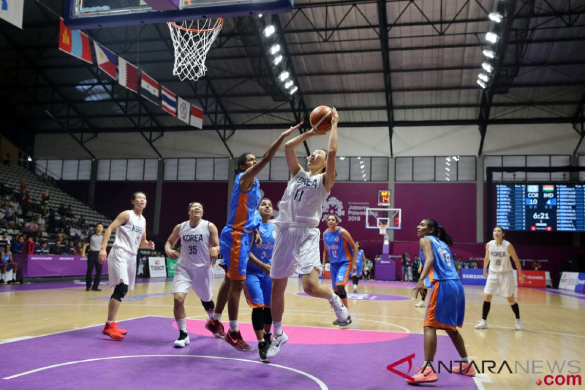 Disaksikan pejabat Utara-Selatan, Korea gilas India 104-54