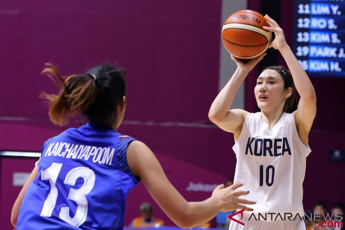 Hempaskan Thailand, Korea tantang Chinese Taipei di semifinal basket putri