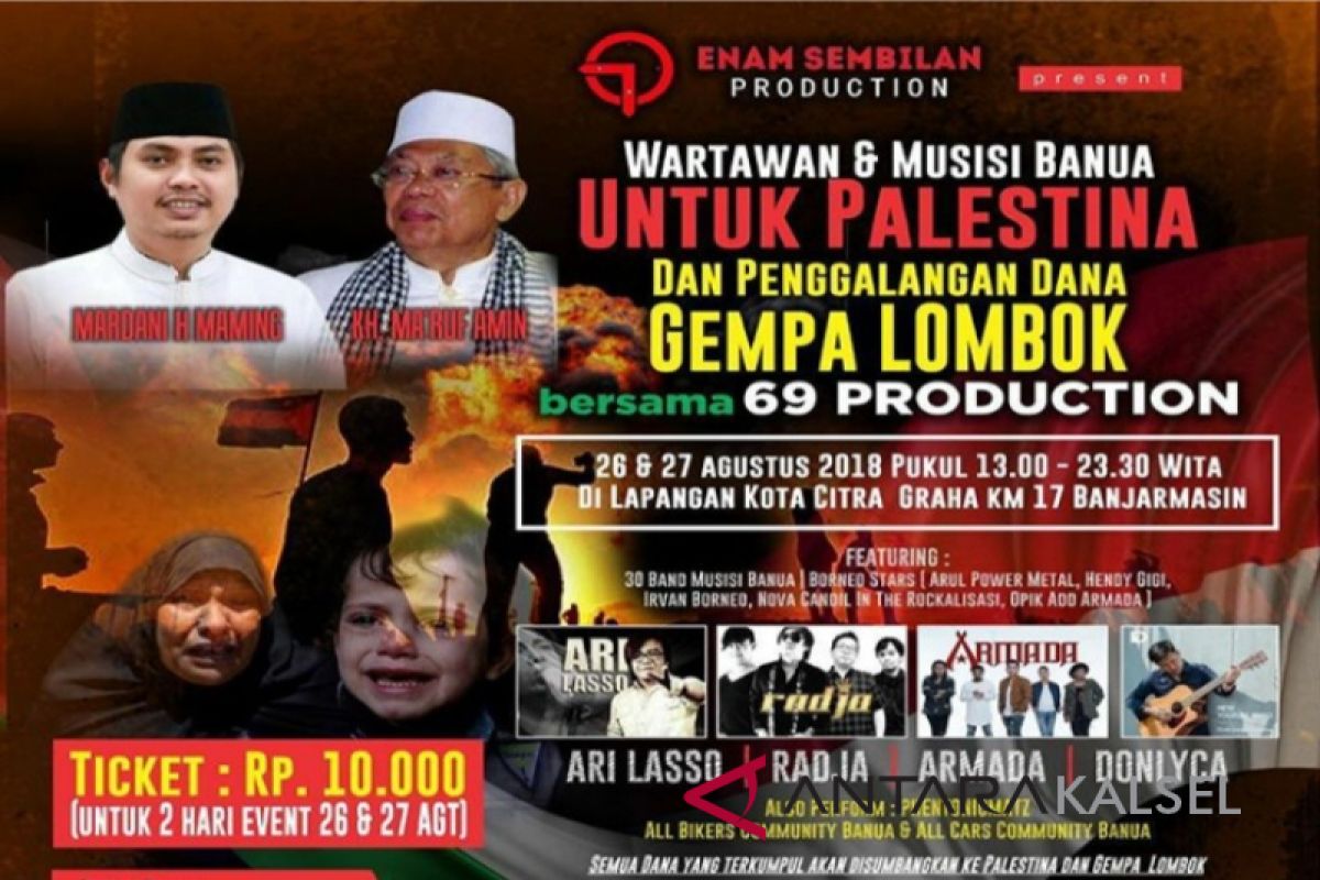 Armada jadi pamungkas konser penggalangan dana Palestina dan Lombok