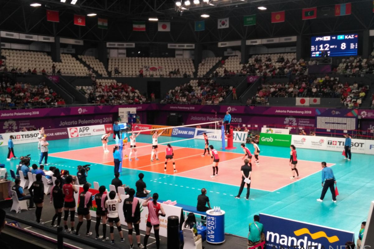 Voli putri Jepang ke semifinal setelah kalahkan Khazakstan