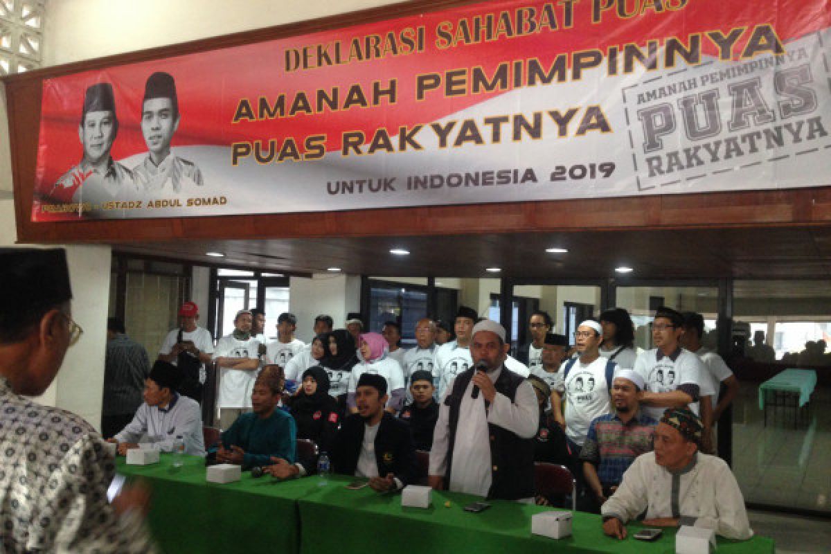 Relawan deklarasikan Sahabat Prabowo-Ustad Abdul Somad