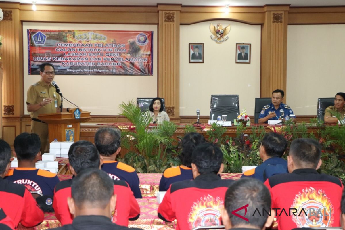 Wabup Badung harapkan Laskar Sapu Geni tekan angka kebakaran