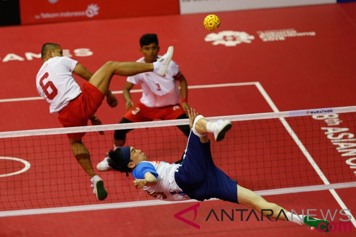 Indonesia Gagal Rebut Emas Nomor Regu Putra Sepak Takraw