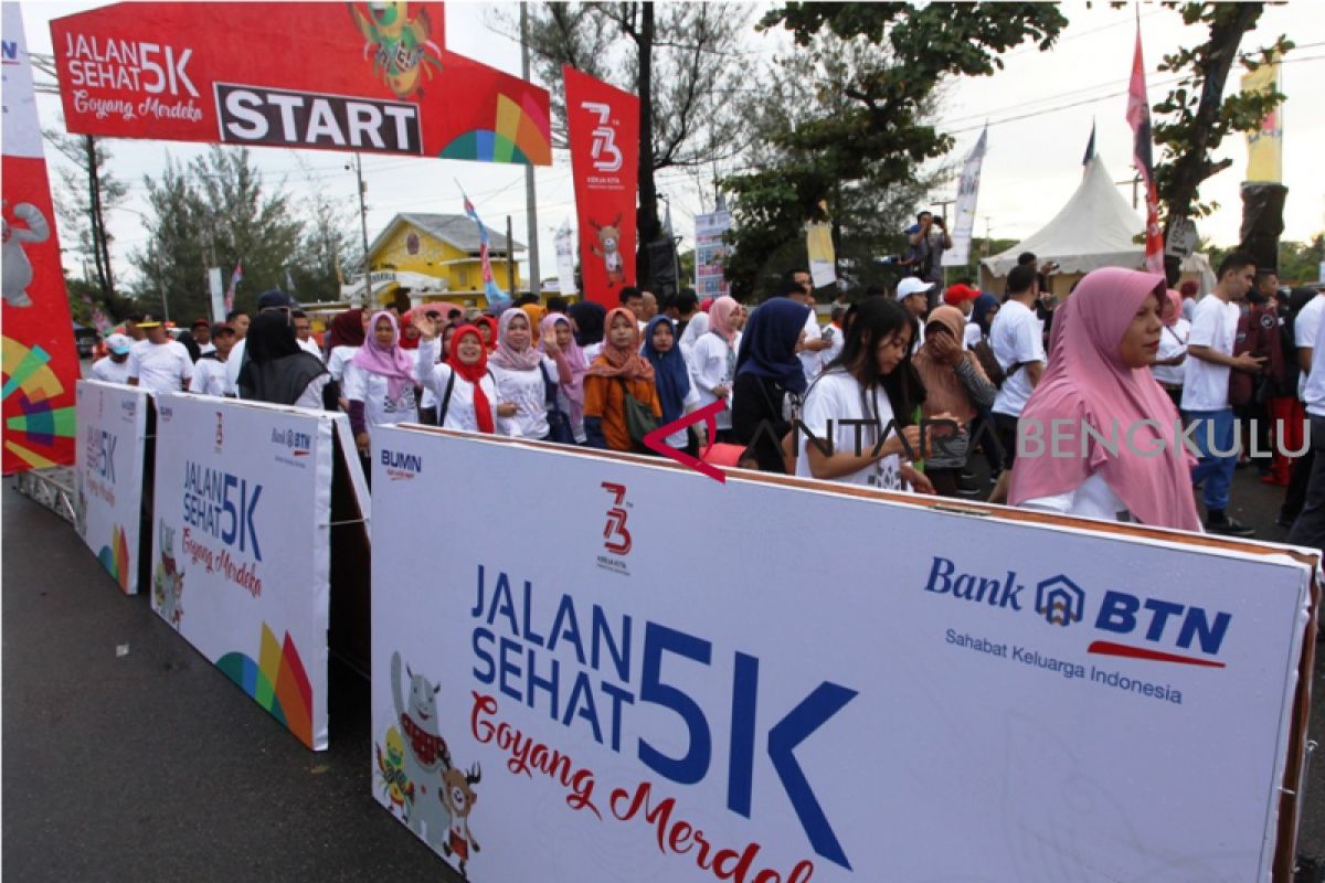 BUMN Hadir -BTN gelar jalan sehat peringati HUT RI