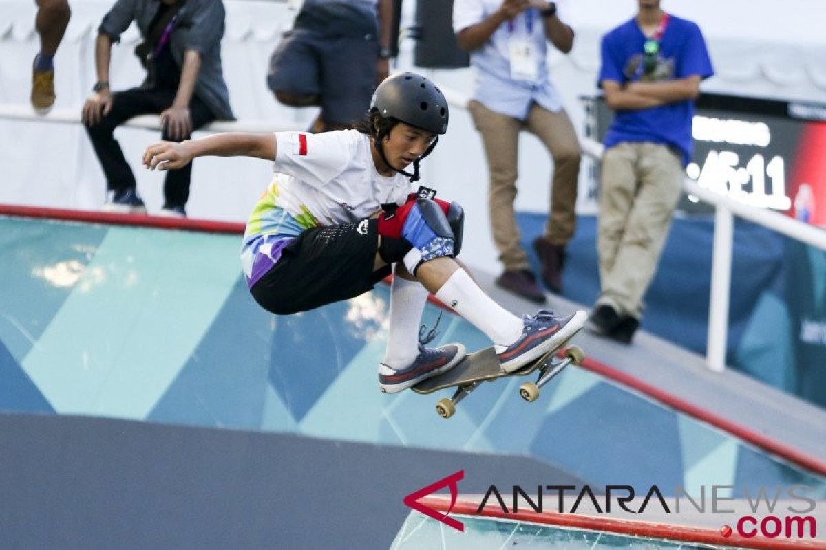 Asian Games (skateboard) - Dua atlet Indonesia ke final nomor park
