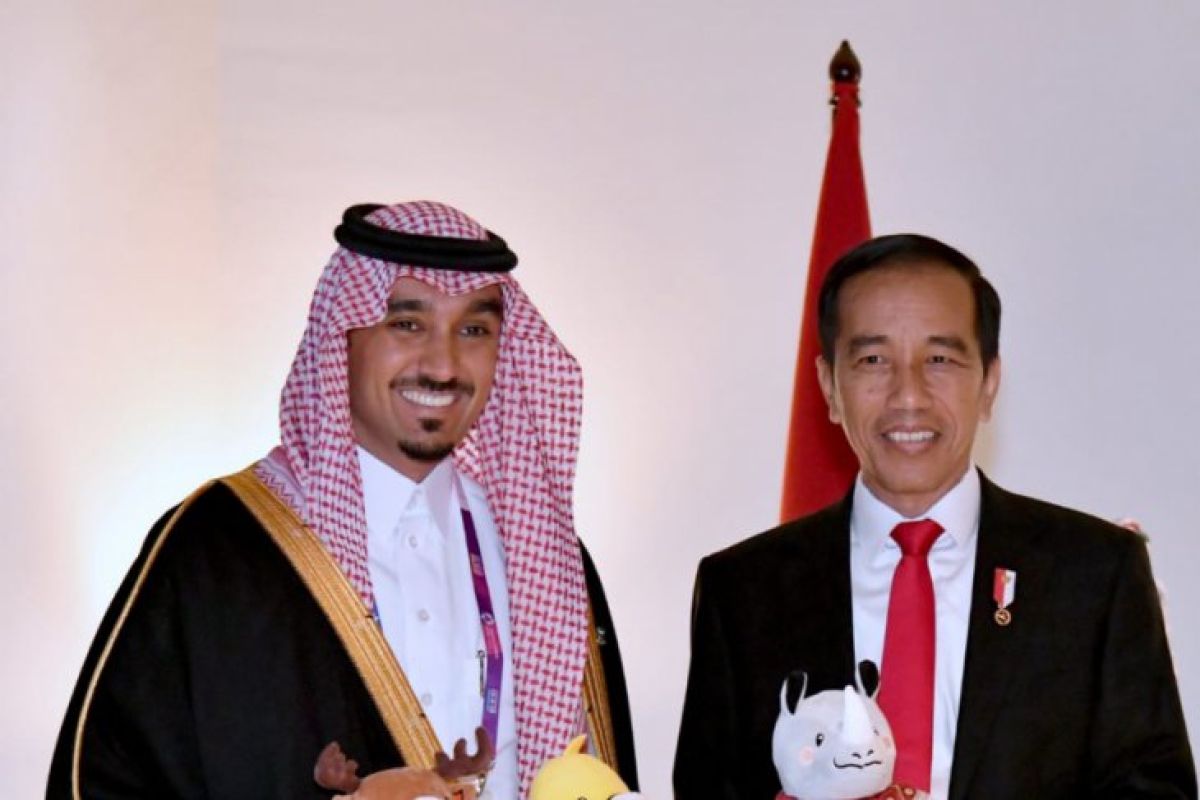 Presiden Jokowi terima kunjungan Wakil Ketua Dewan Olahraga Arab Saudi