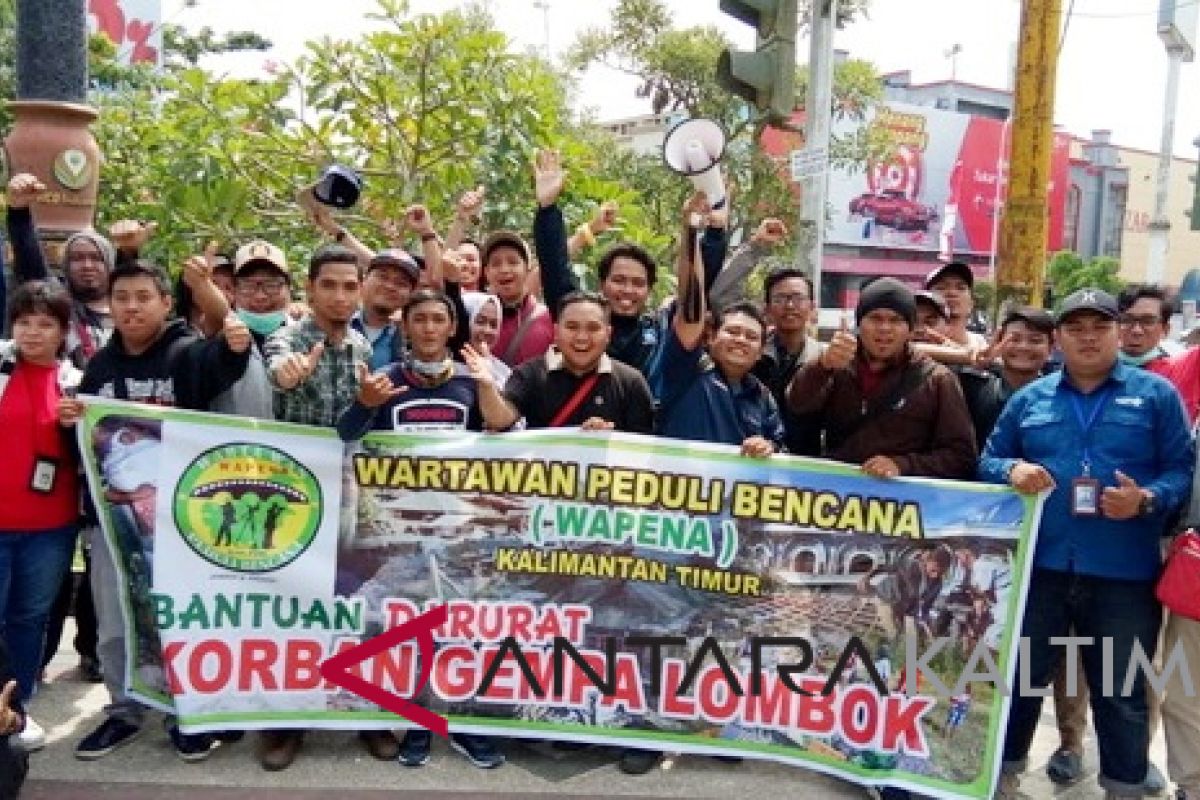 Jurnalis Kaltim galang dana bencana gempa NTB-Bali