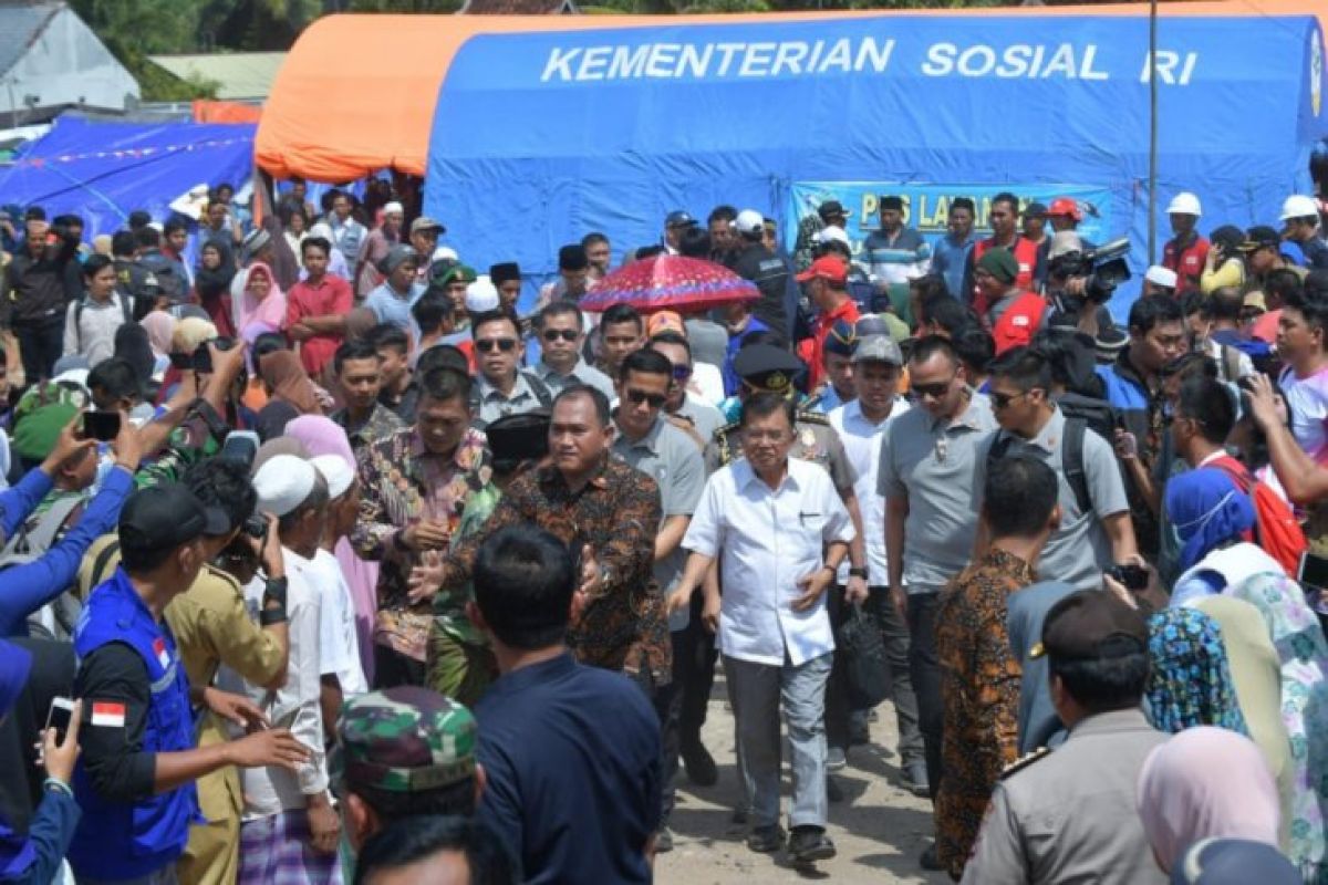 Wapres JK: Pemerintah sanggup atasi gempa Lombok