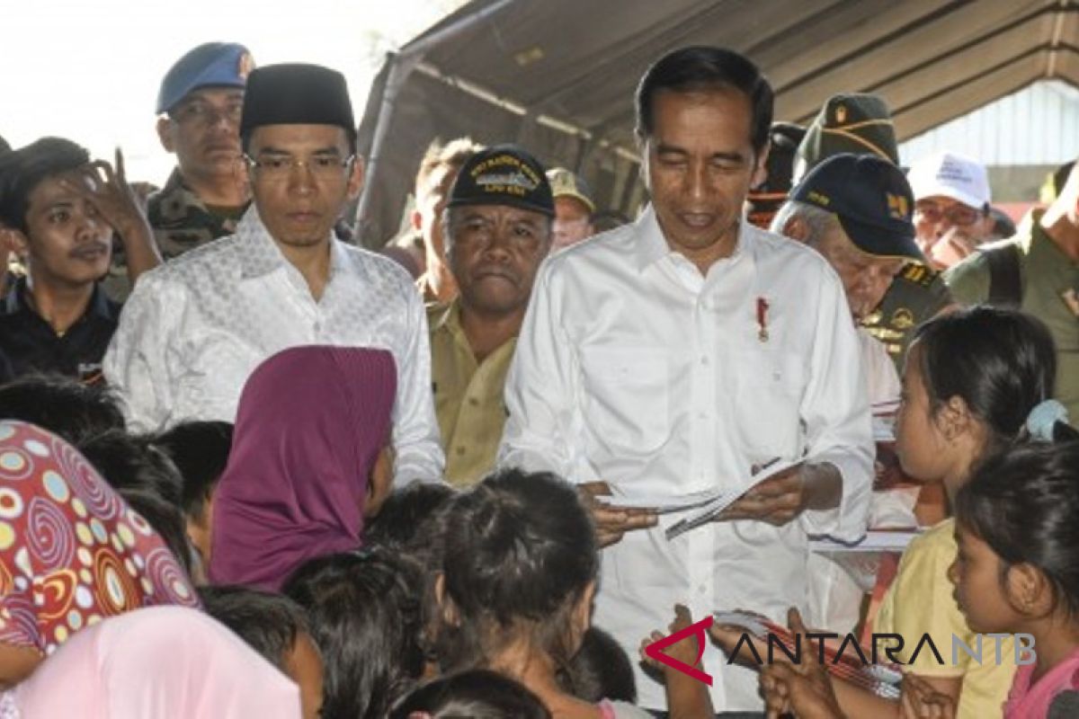Menghilangkan trauma korban gempa Lombok