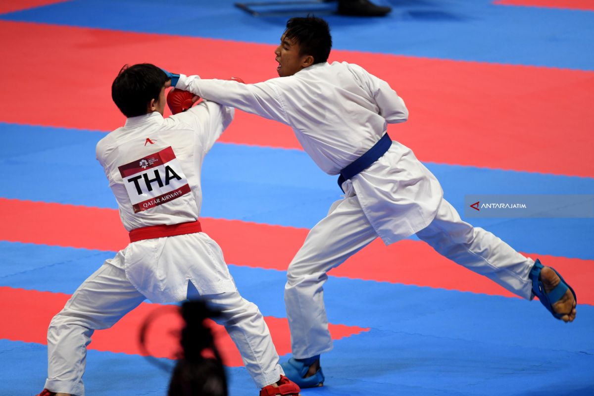 Asian Games - Indonesia Raih Medali  Emas Kumite Putra -60 Kilogram