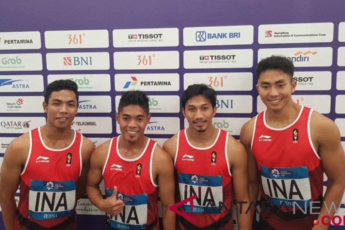 Asian Games - Indonesia rebut perak 4 X 100 putra, penantian 52 tahun