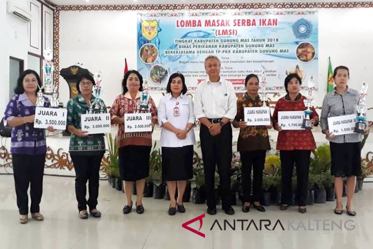 Banyak makan ikan bisa buat umur panjang, kata Kadis Perikanan Gumas