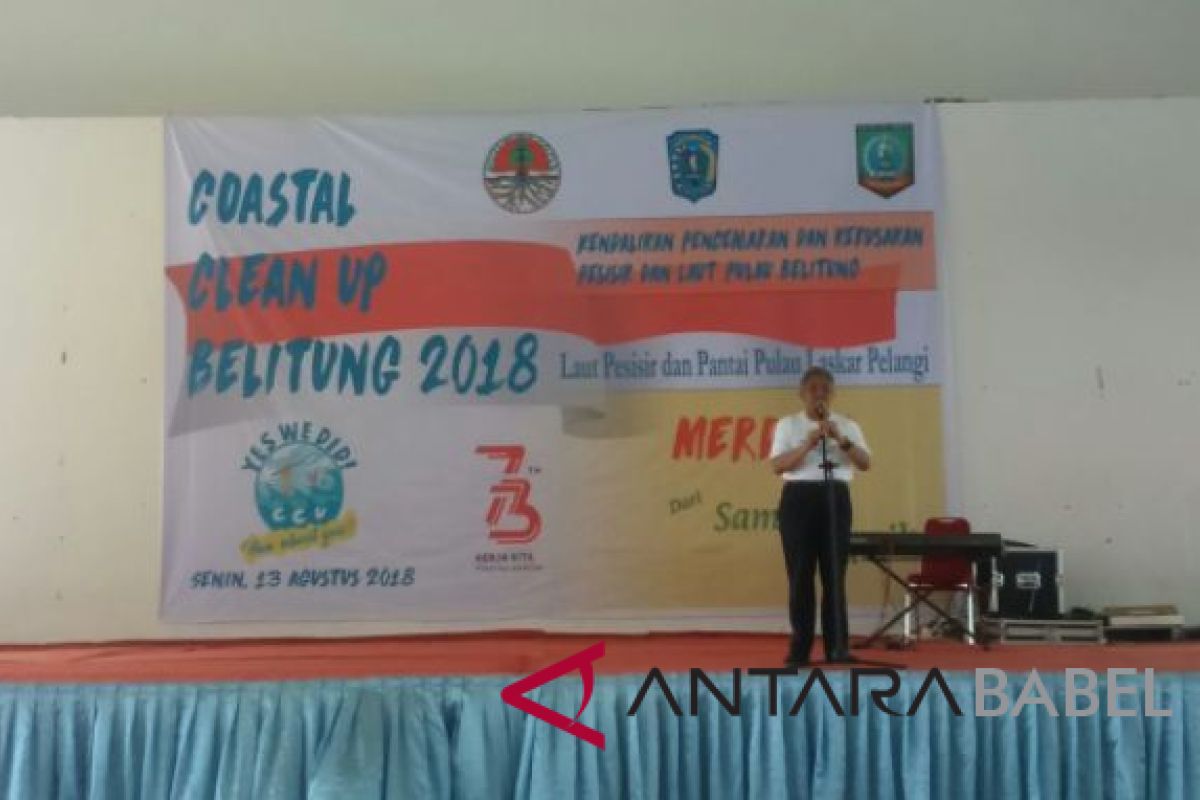 KLHK ajak masyarakat Belitung jaga kebersihan pesisir