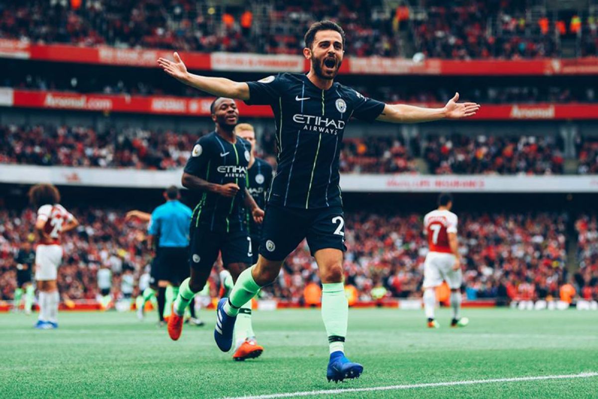 City tampil impresif saat kalahkan Arsenal di Emirates