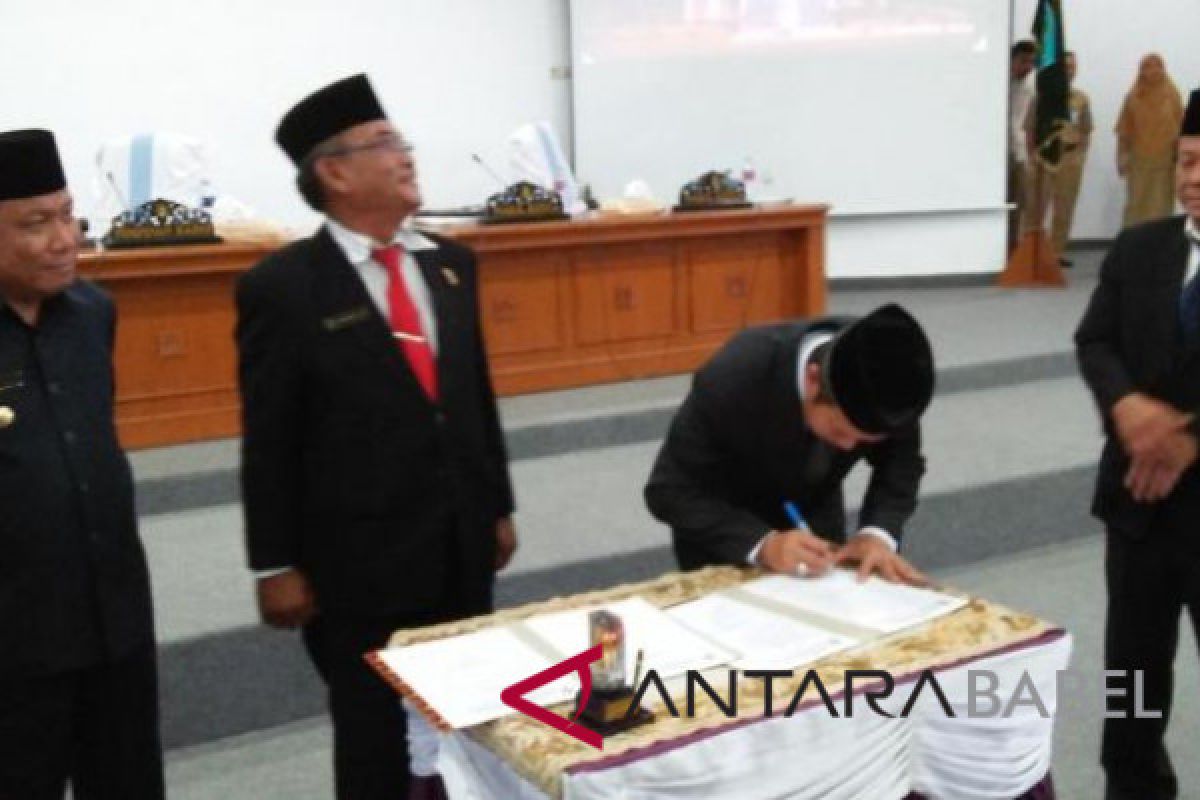 DPRD Bangka paripurnakan pengunduran diri bupati-wakil bupati