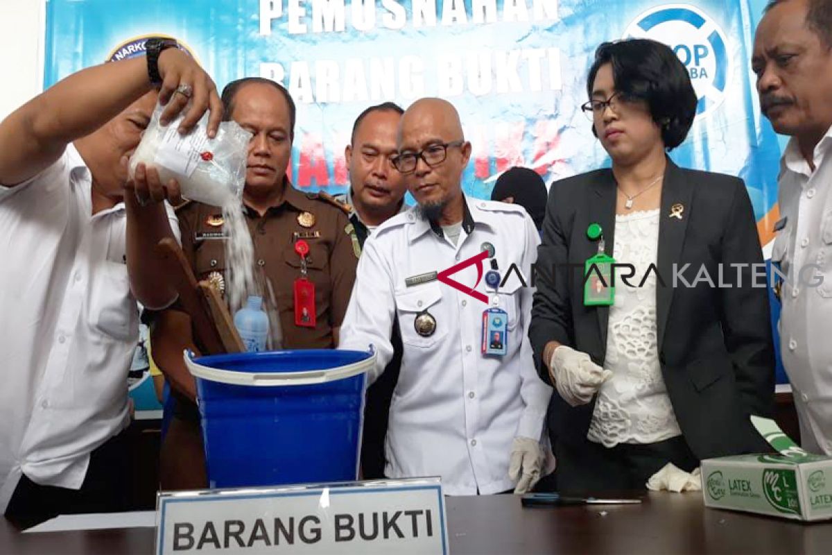 BNNP Kalteng musnahkan sabu asal Malaysia